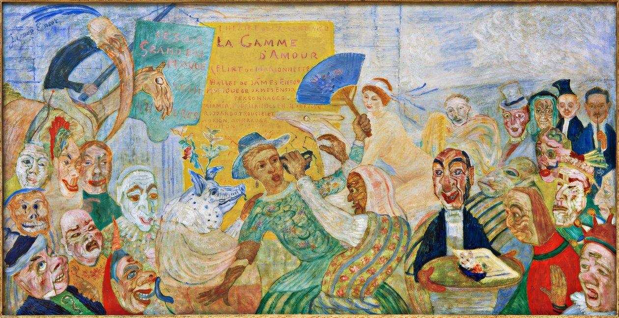 Het afgetrokken masker door James Sidney Ensor
