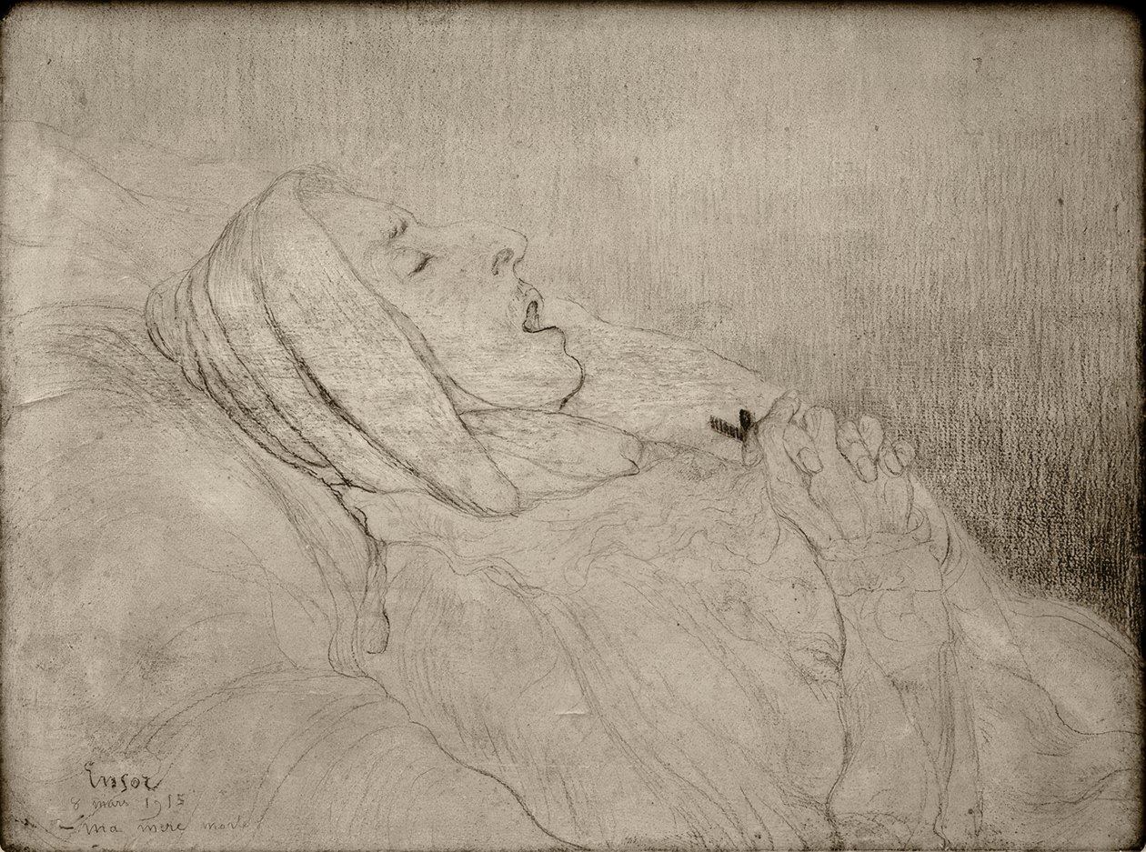 Mijn dode moeder door James Sidney Ensor