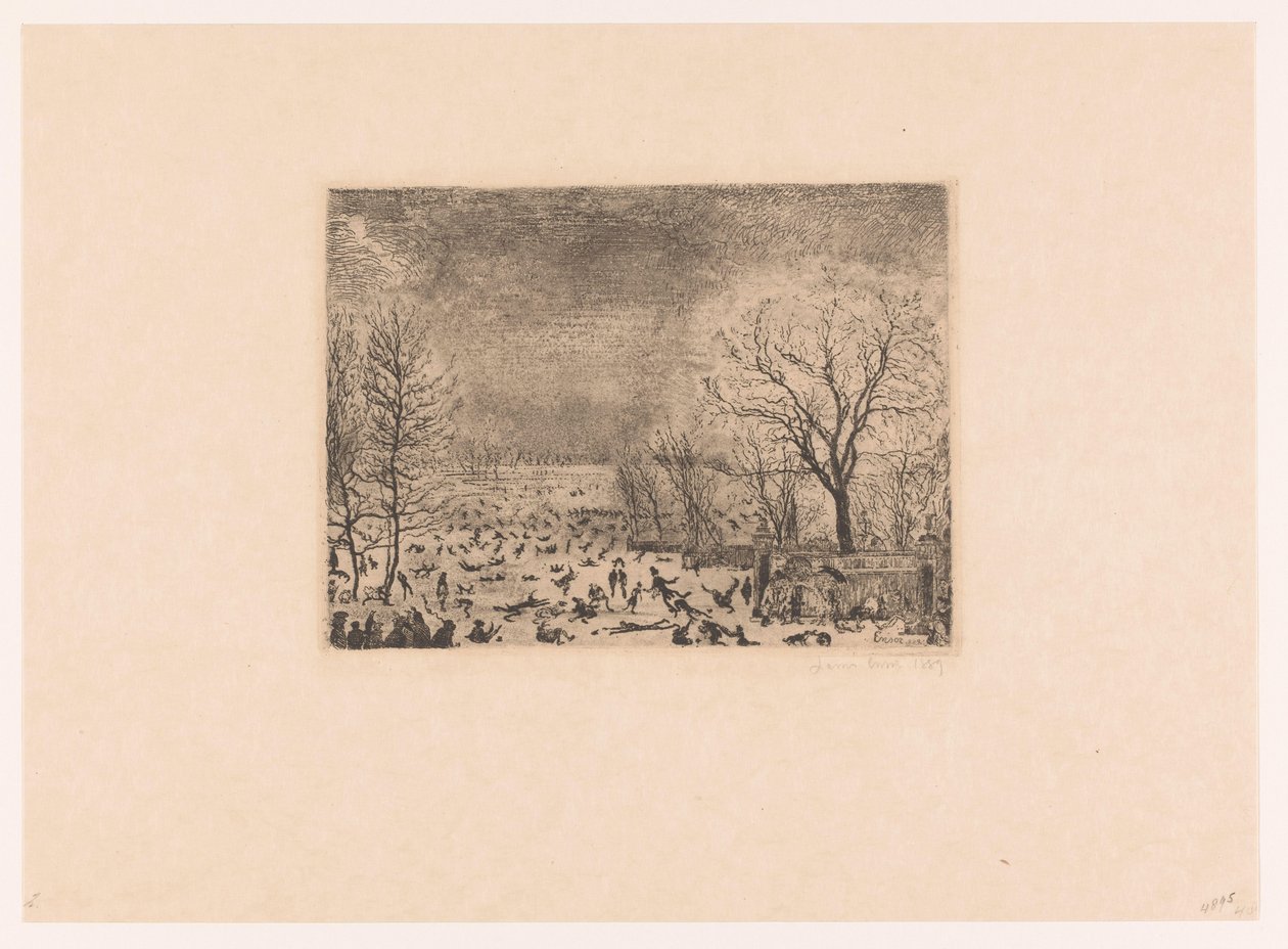 Schaatsenrijders door James Ensor