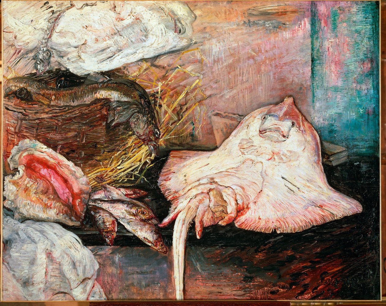 Stilleven met rog door James Ensor