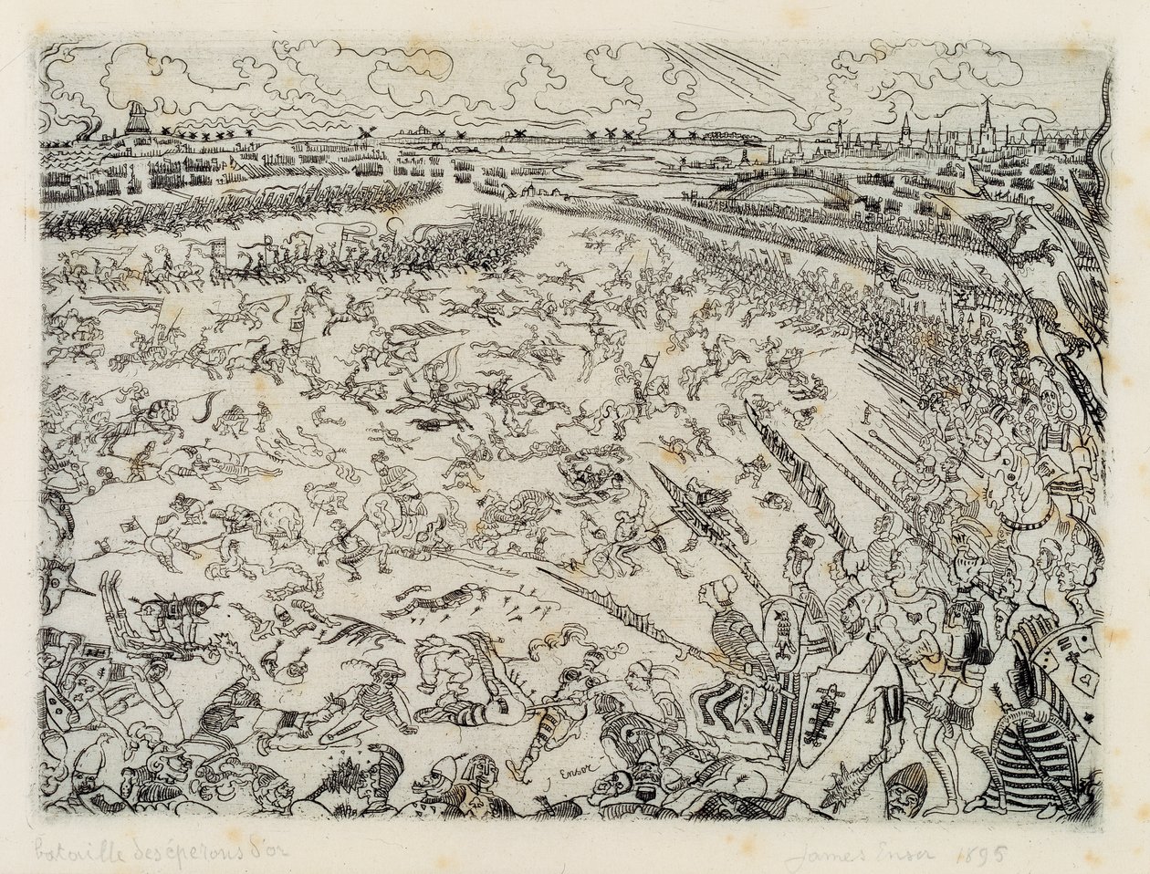 De Slag bij de Gulden Sporen door James Ensor