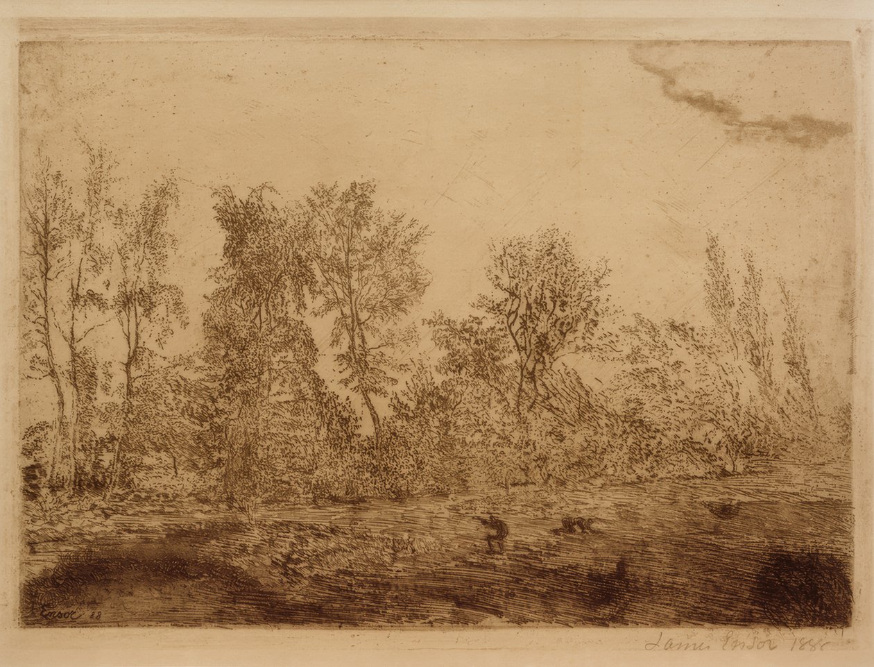 Windstoot aan de bosrand door James Sidney Ensor