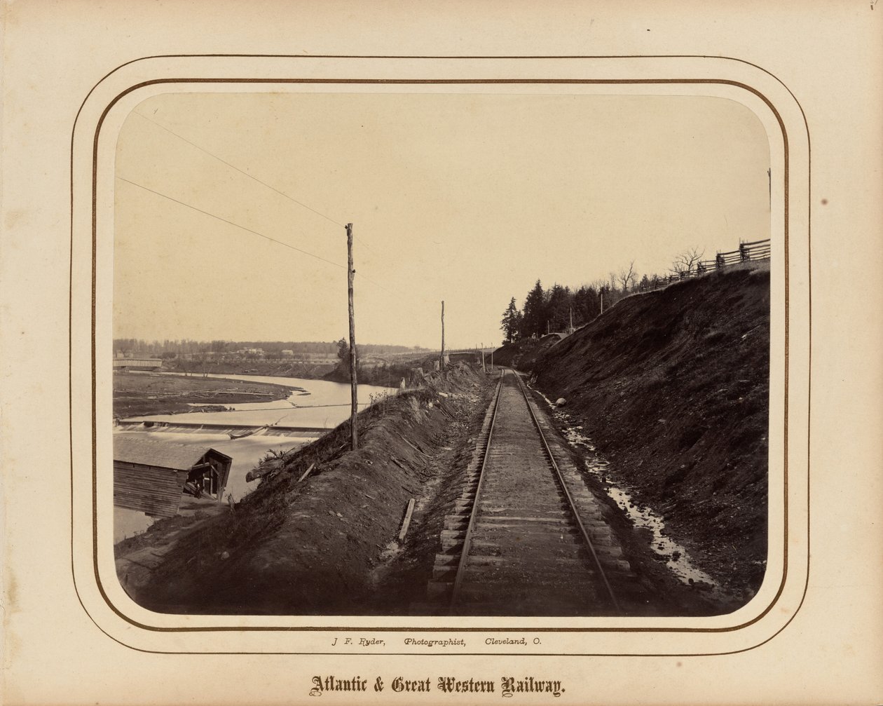 Atlantic  Great Western Railway,1862 (foto) door James F. Ryder