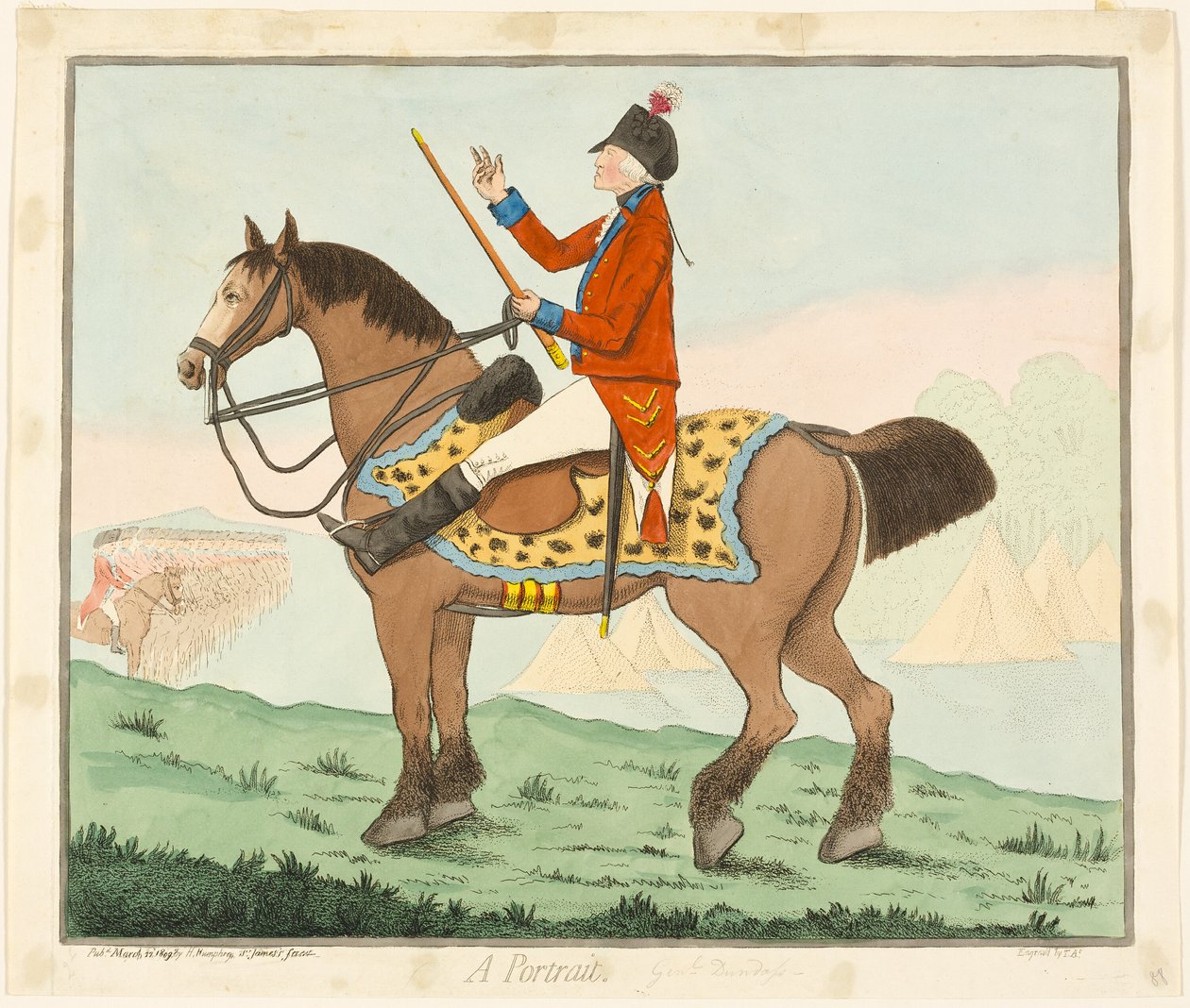 Een portret door James Gillray