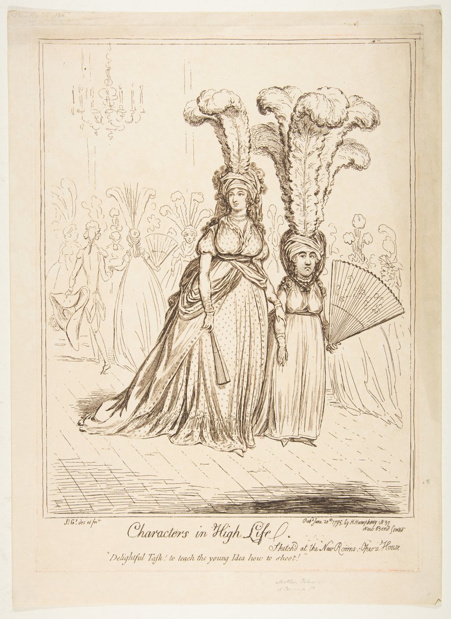 Personages in het Hoge Leven door James Gillray