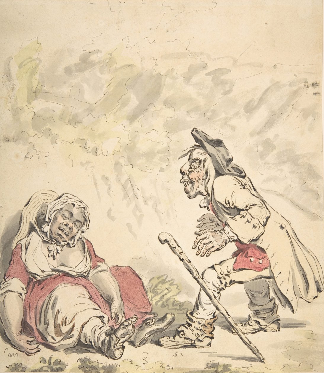 Cymon en Iphigenia, 1796 door James Gillray
