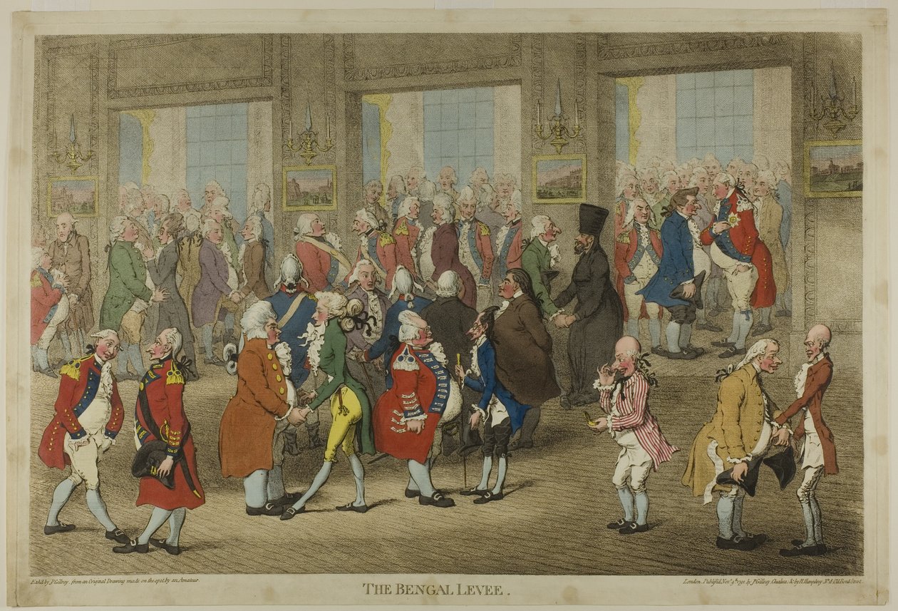 De Bengaalse oever door James Gillray