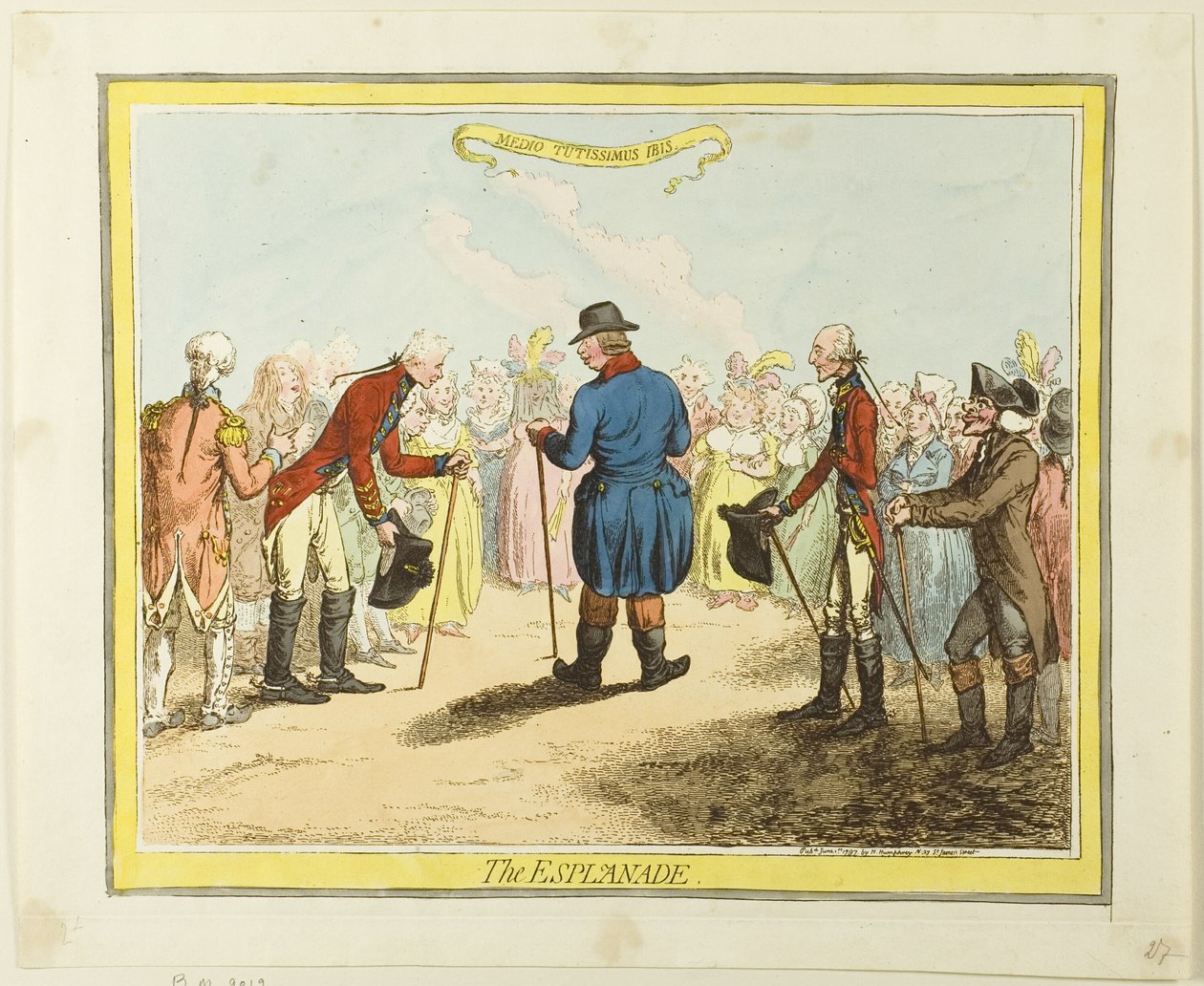 De Esplanade door James Gillray