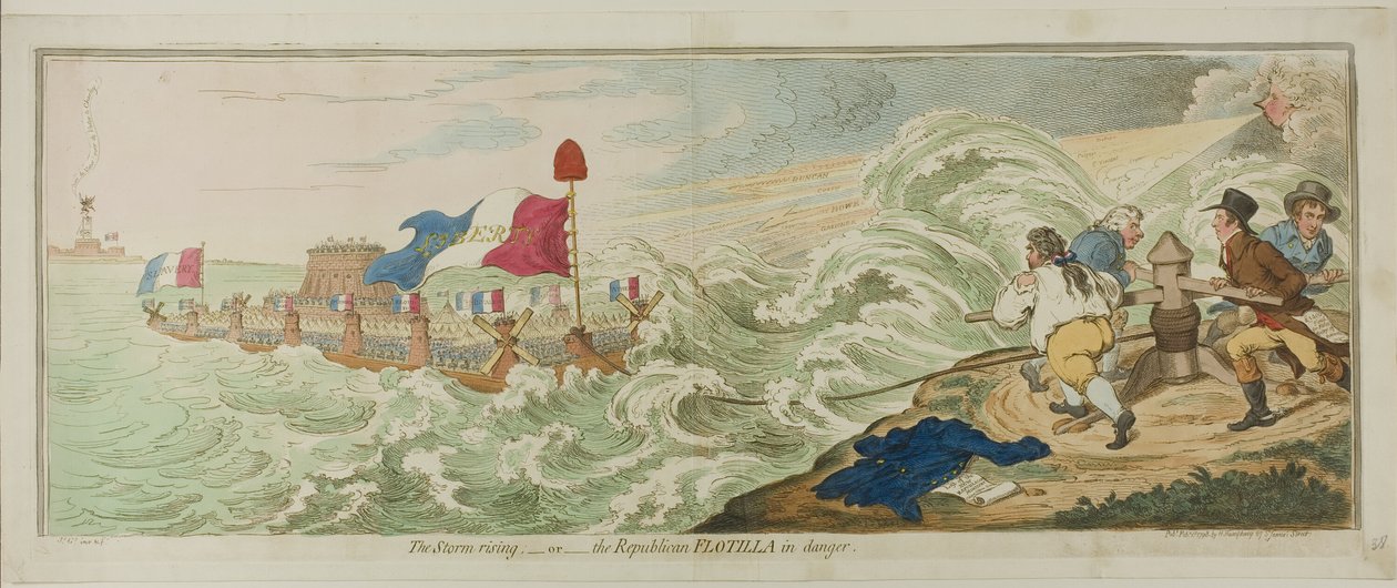 De storm steekt op door James Gillray