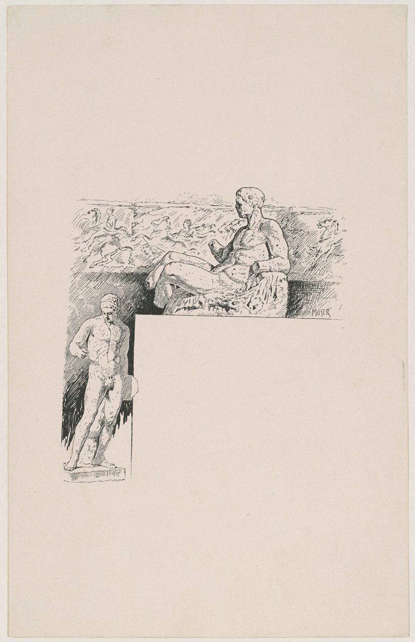 Gipsafgietsels van Antieke Beelden: Het Parthenon door James Henry Moser
