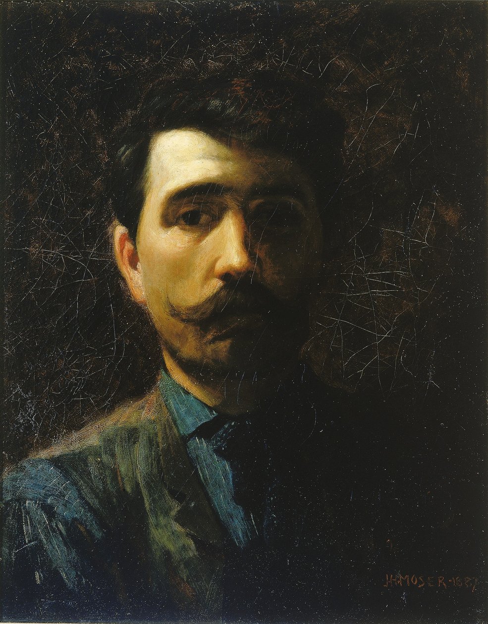 Zelfportret door James Henry Moser