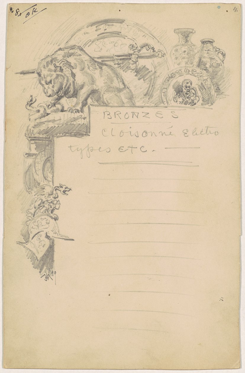 Studie voor "Bronzen" door James Henry Moser
