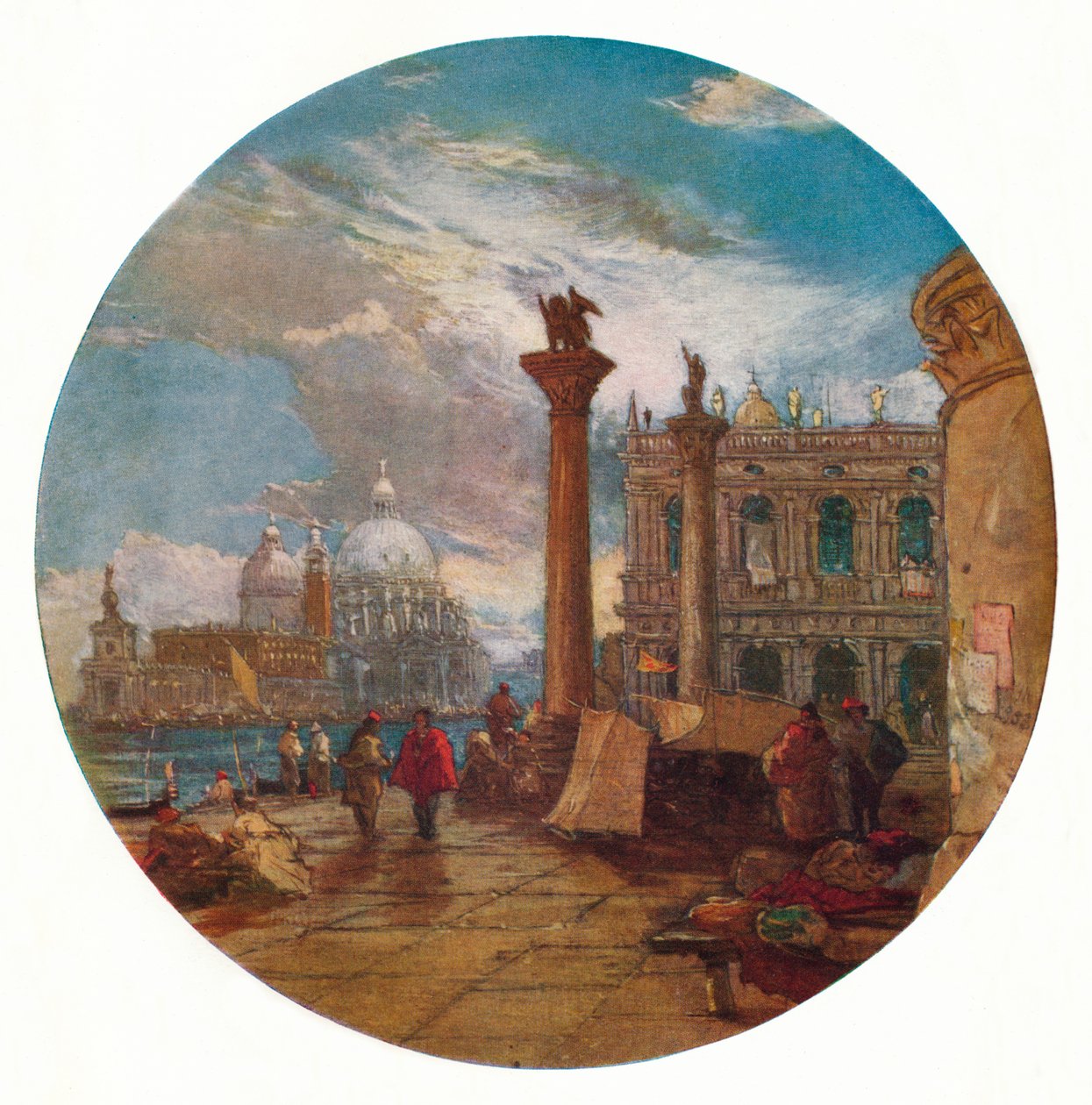 Uitzicht in Venetië, ca. 1853 door James Holland