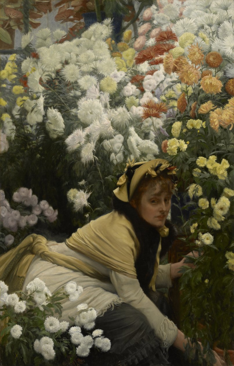 Chrysanten door James Jacques Joseph Tissot