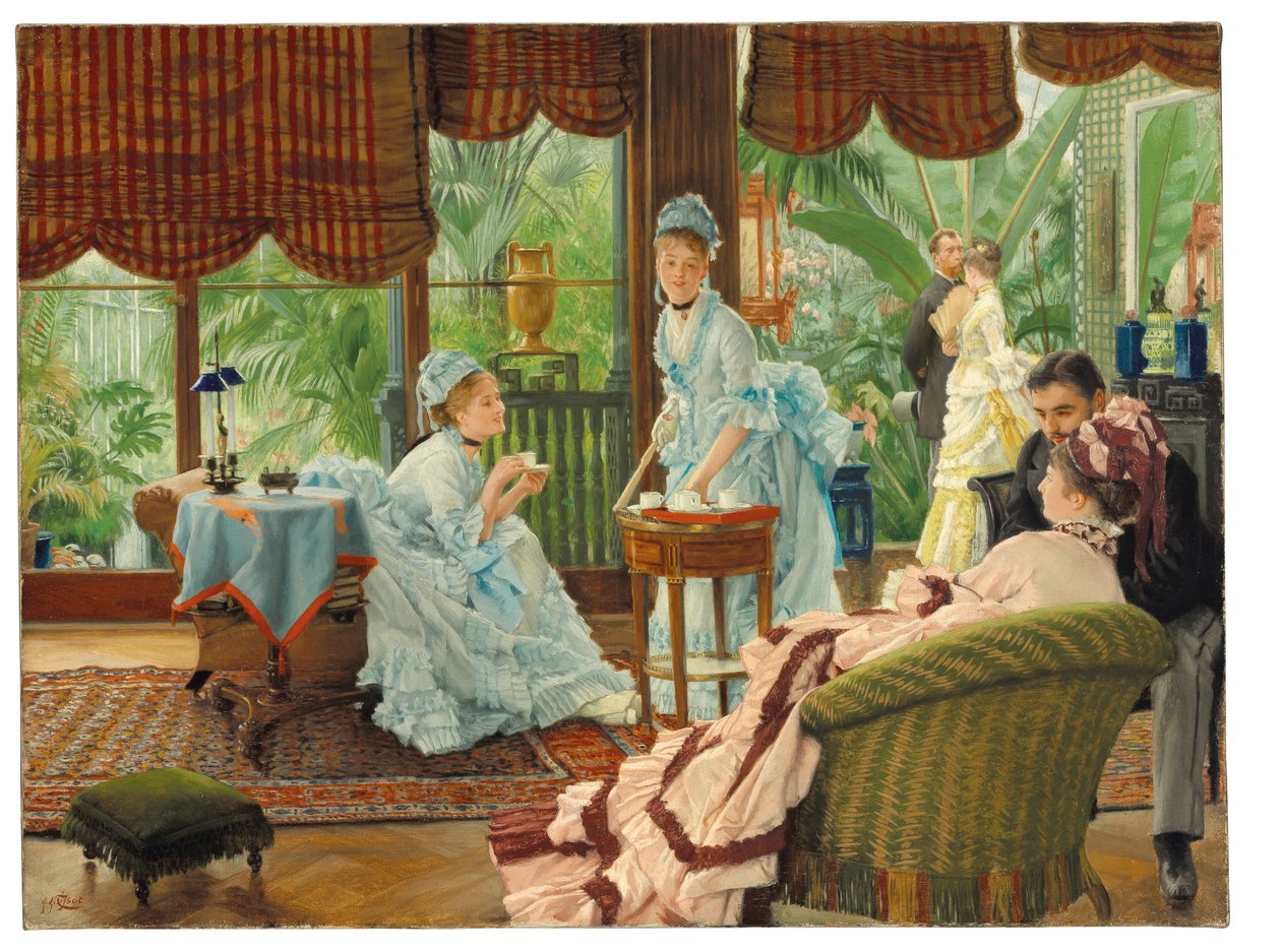 In de serre door James Jacques Joseph Tissot