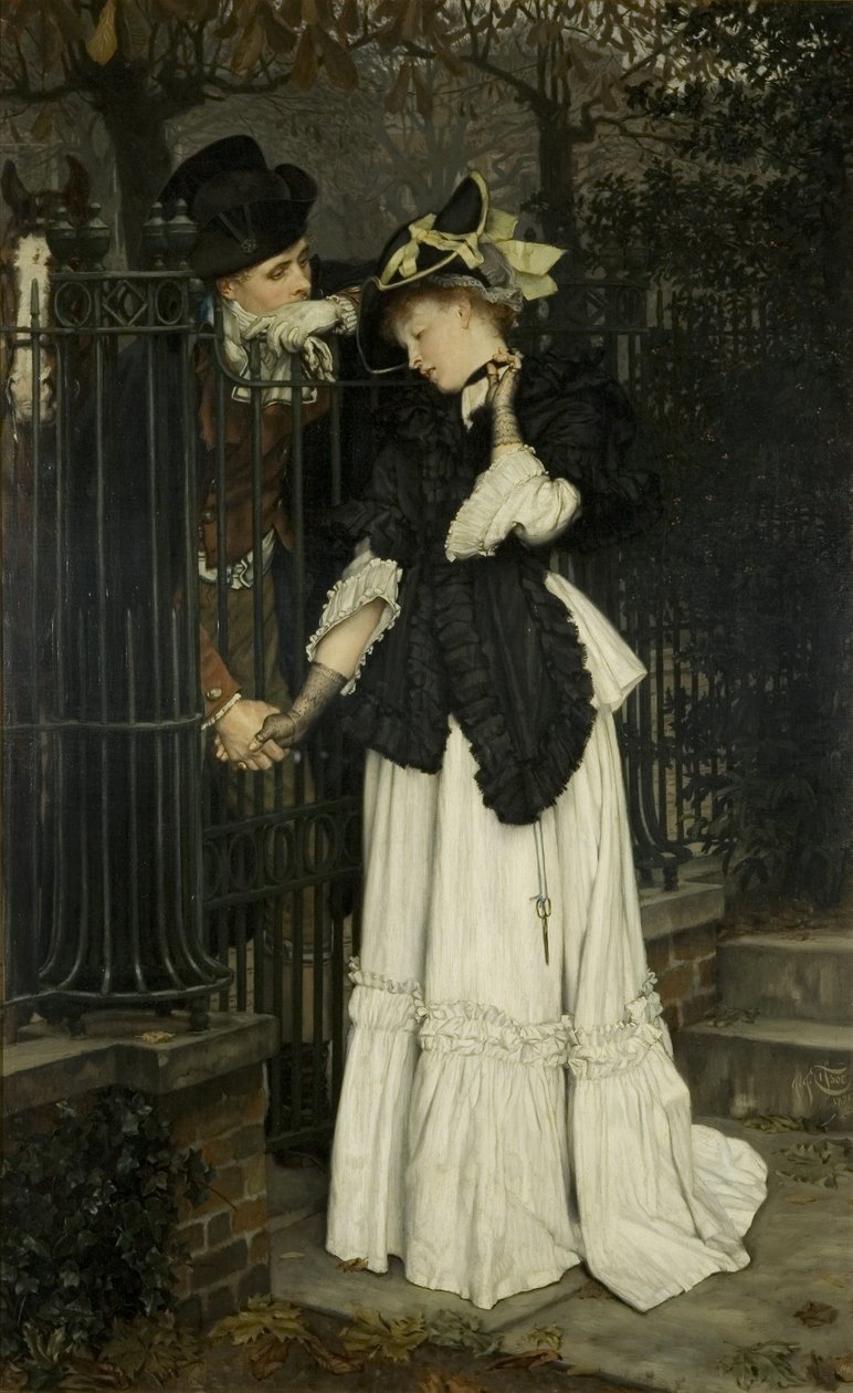 Les Adieux door James Jacques Joseph Tissot