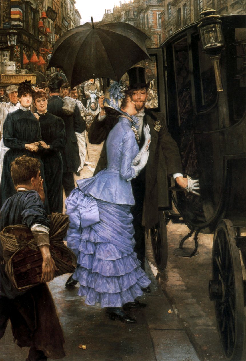 De bruidsmeisje, 1883-1885 door James Jacques Joseph Tissot