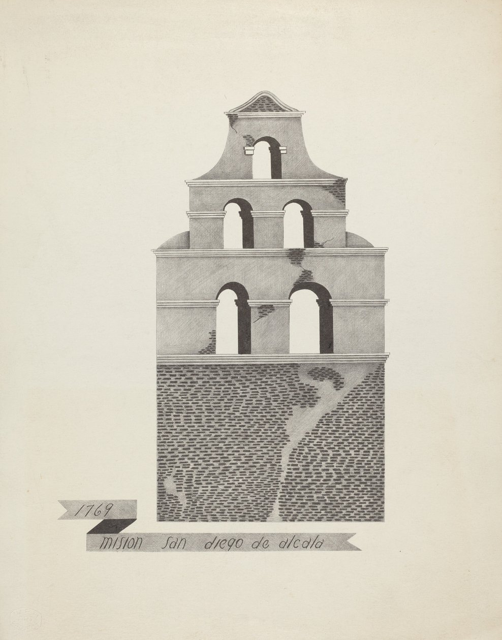 Missie San Diego de Alcala door James Jones