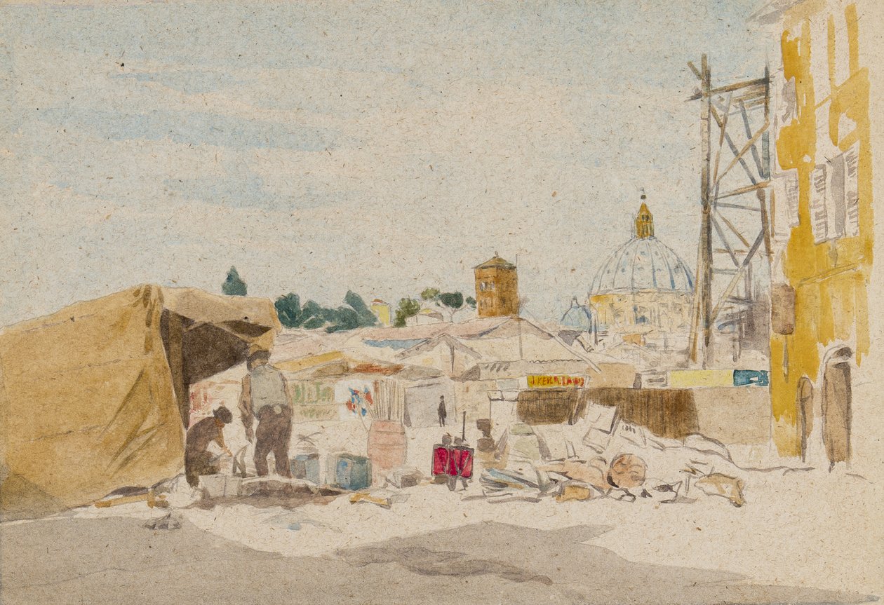 Bouwplaats: Rome door James Kerr Lawson