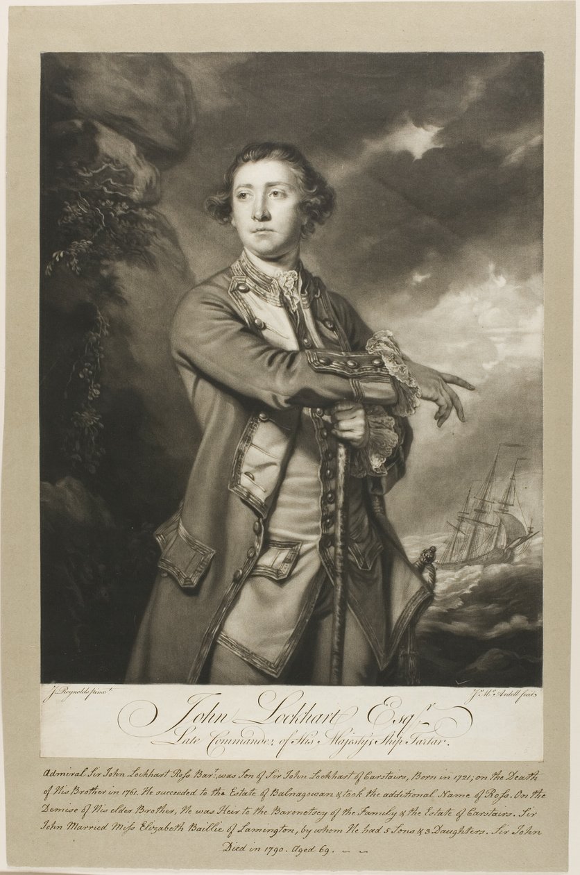 Portret van John Lockhart, Esquire door James MacArdell
