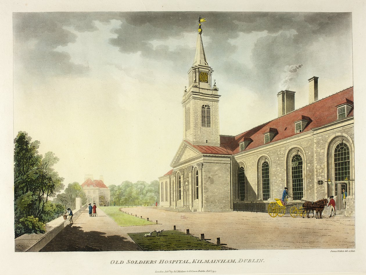 Oud soldatenhospitaal, Kilmainham, Dublin door James Malton