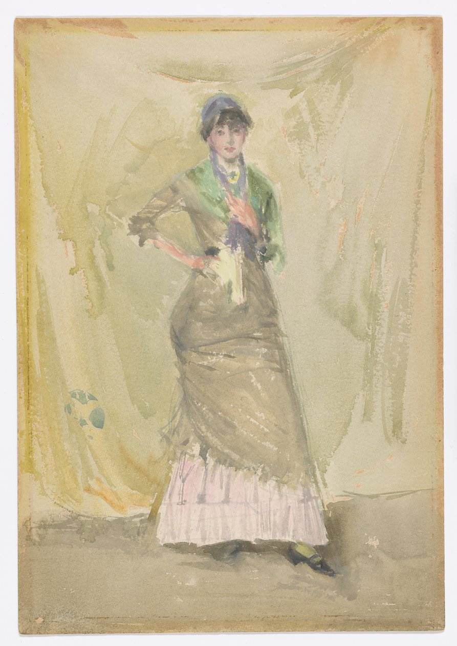 Een Notitie in Groen door James Abbott McNeill Whistler