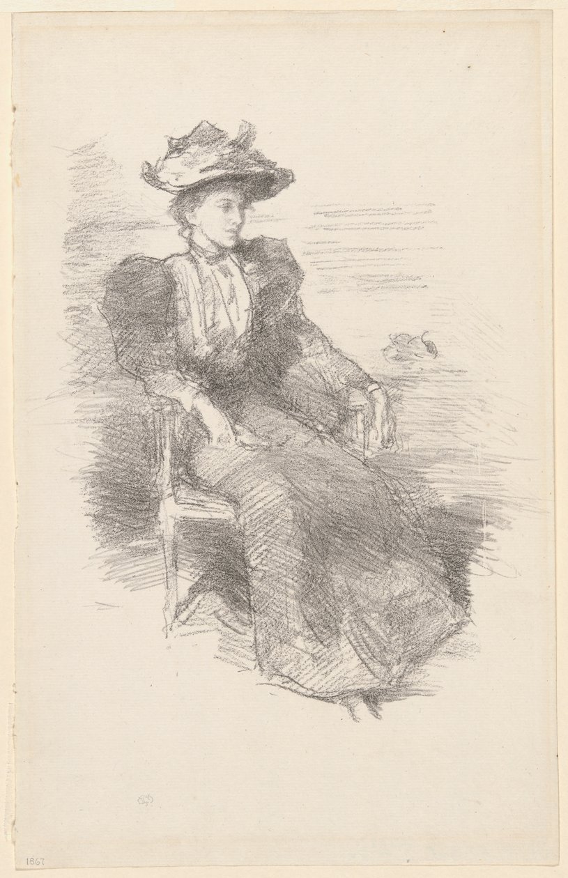 Een portret: Mildred Howells door James Abbott McNeill Whistler