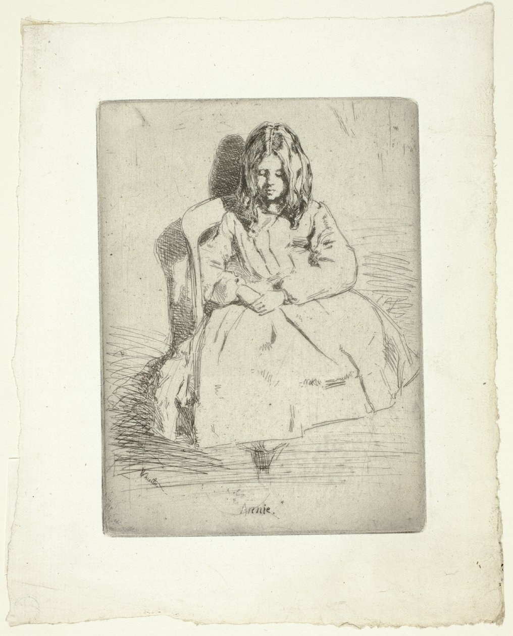 Annie, Zittend door James McNeill Whistler