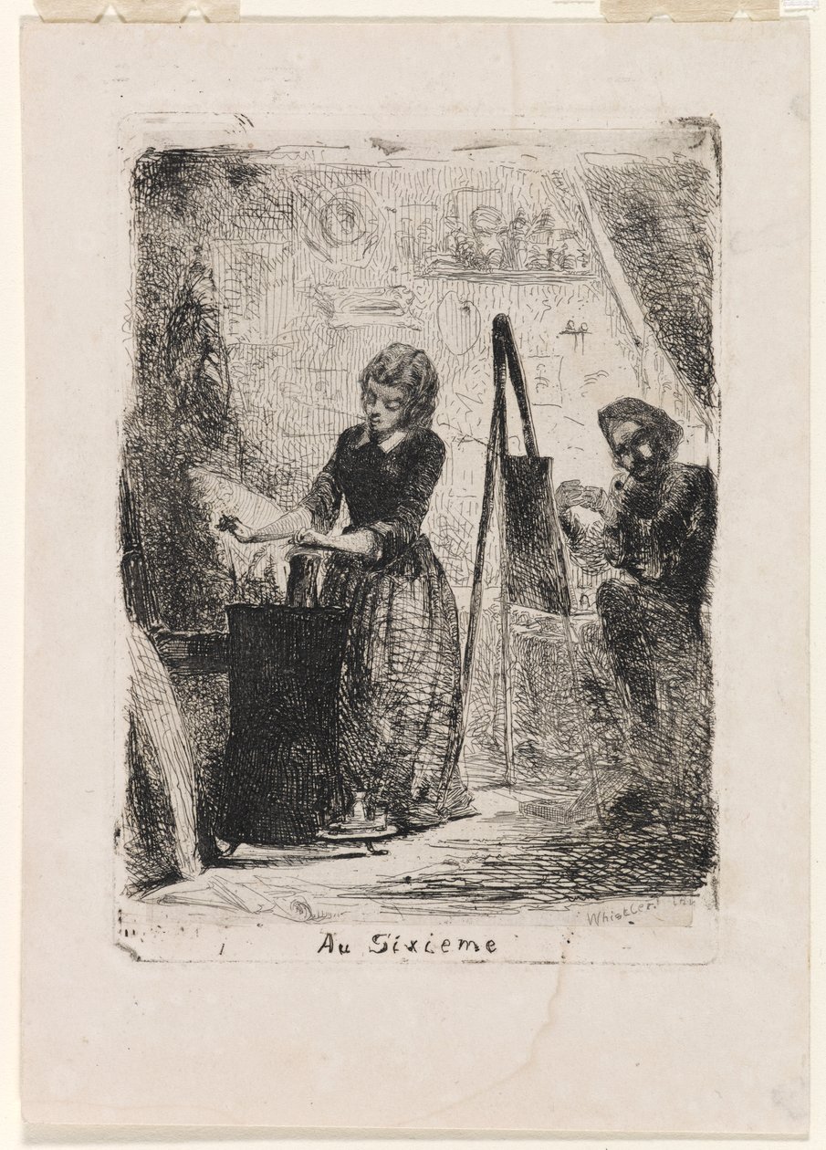 Au Sixième door James Abbott McNeill Whistler