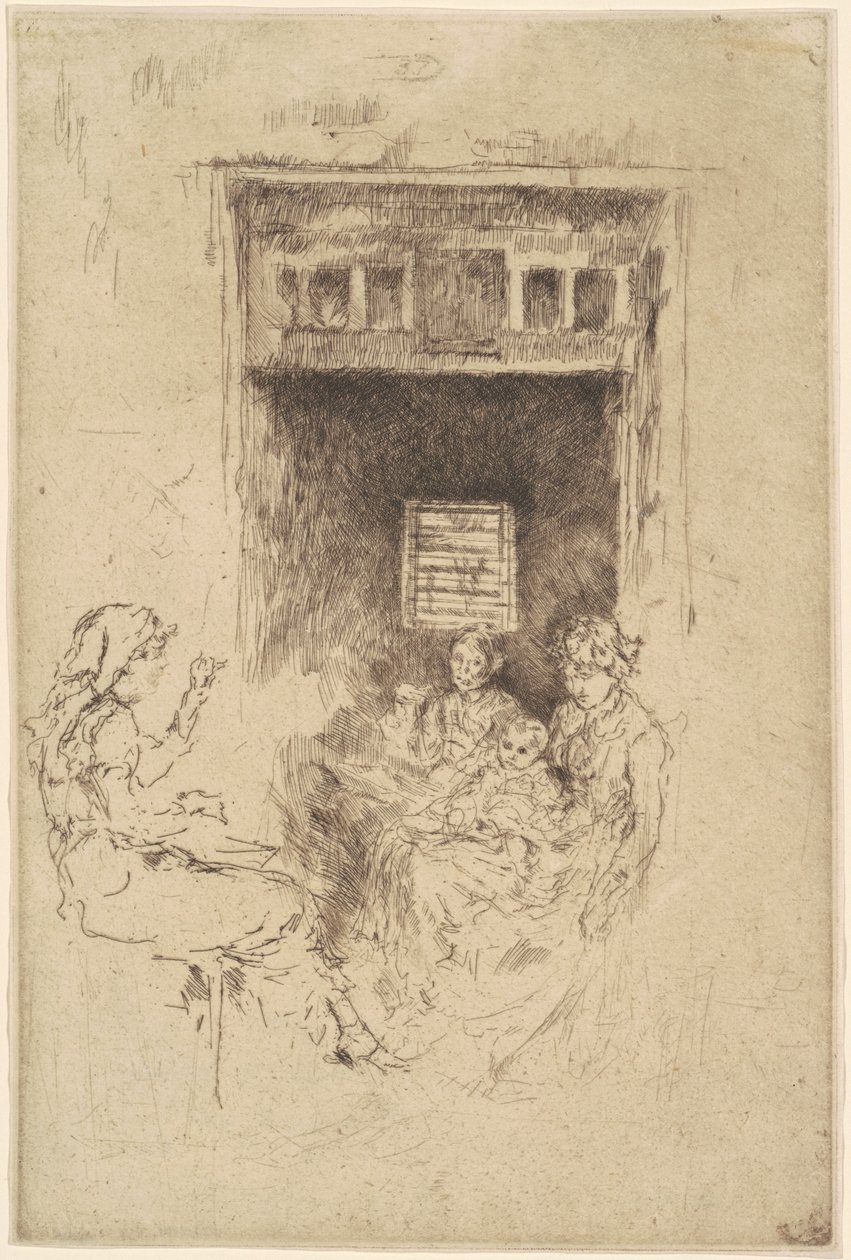 Kralenrijgers door James Abbott McNeill Whistler