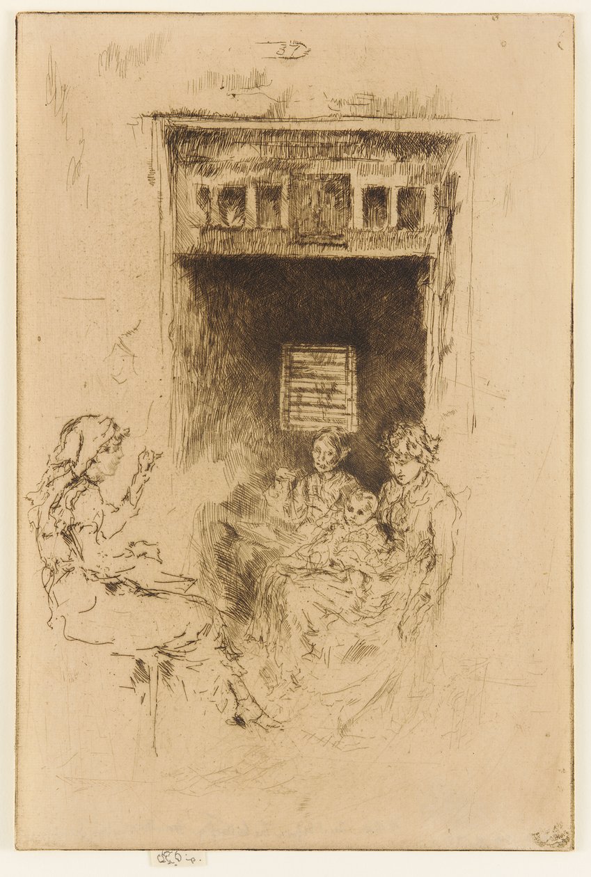 Kralenrijgers door James Abbott McNeill Whistler