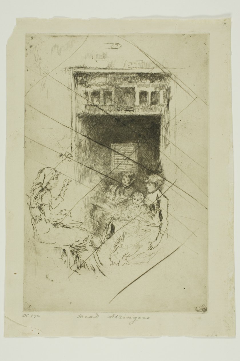 Kralenrijgers door James Abbott McNeill Whistler