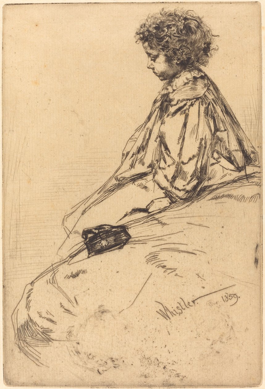 Bibi Lalouette door James Abbott McNeill Whistler