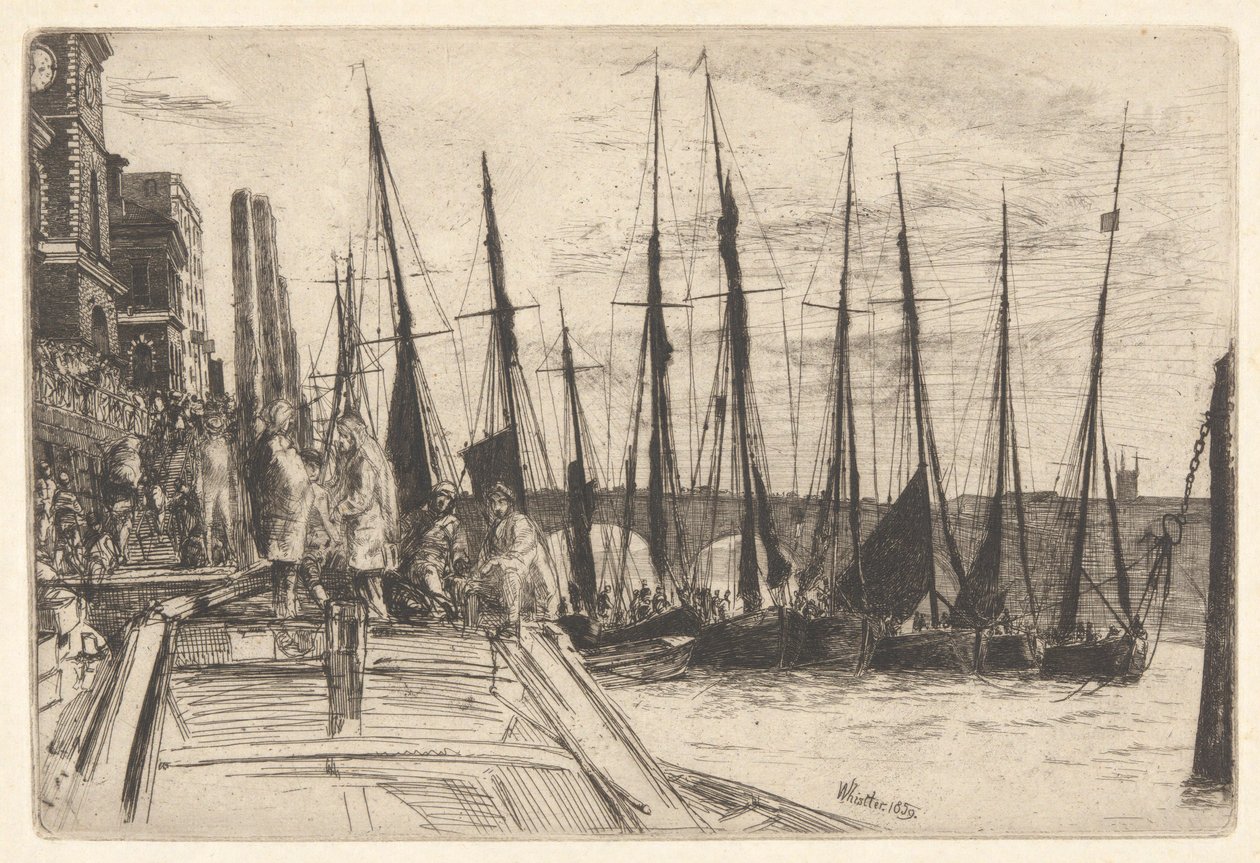 Billingsgate door James Abbott McNeill Whistler