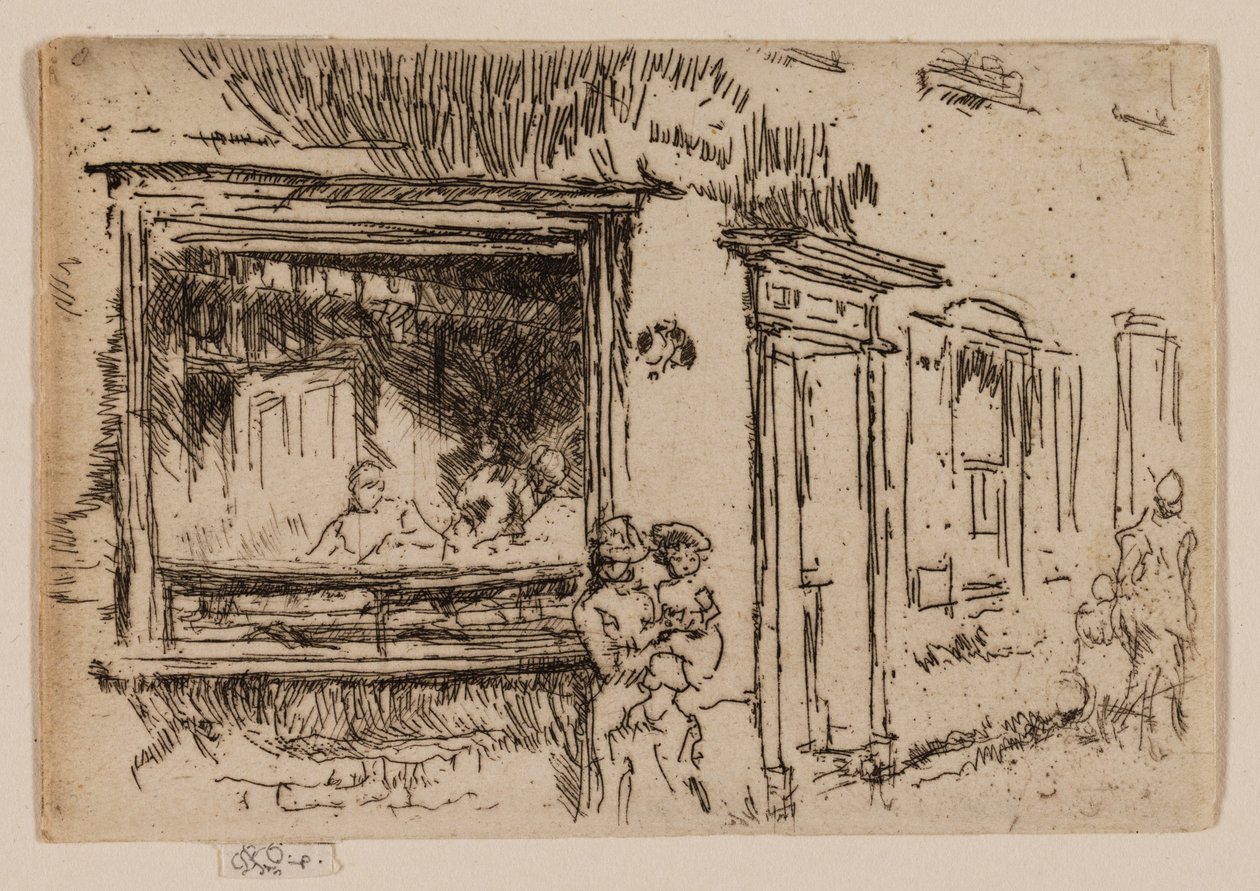 Slagerij, Sandwich, Kent door James McNeill Whistler