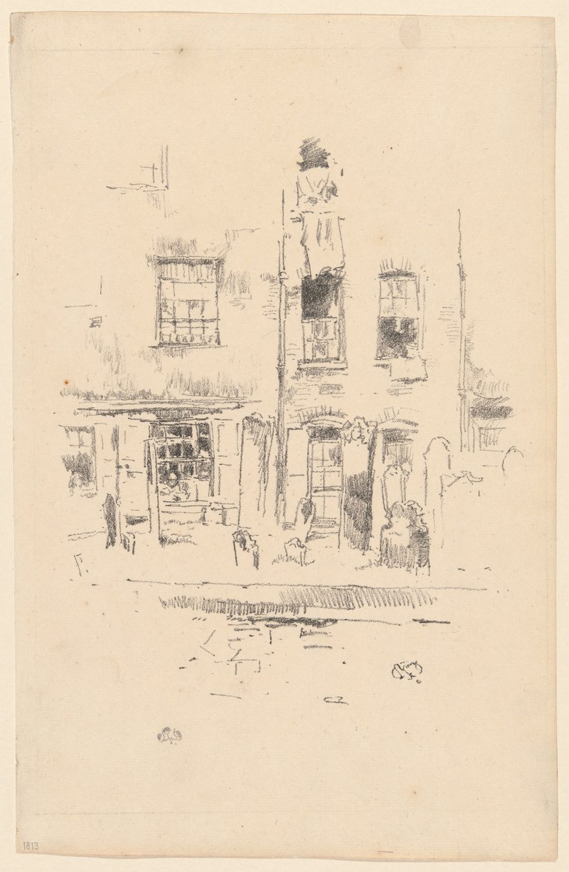 Kerkhof door James Abbott McNeill Whistler