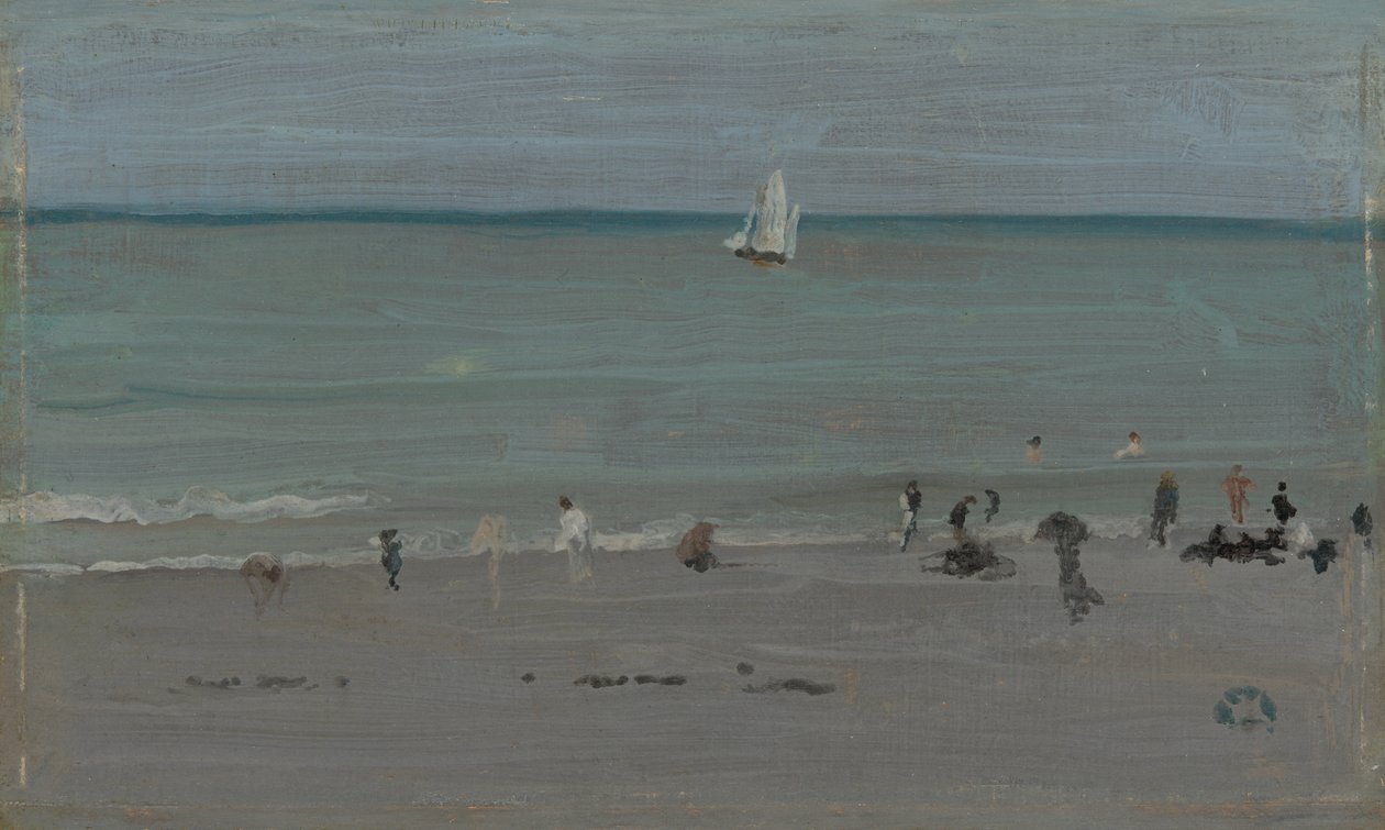 Kustscène, Baders door James Abbott McNeill Whistler