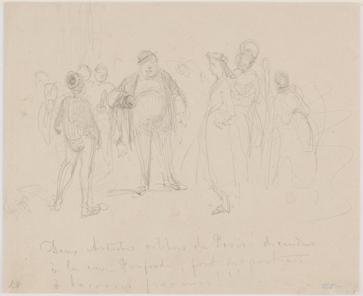 Twee beroemde kunstenaars uit Parijs door James Abbott McNeill Whistler