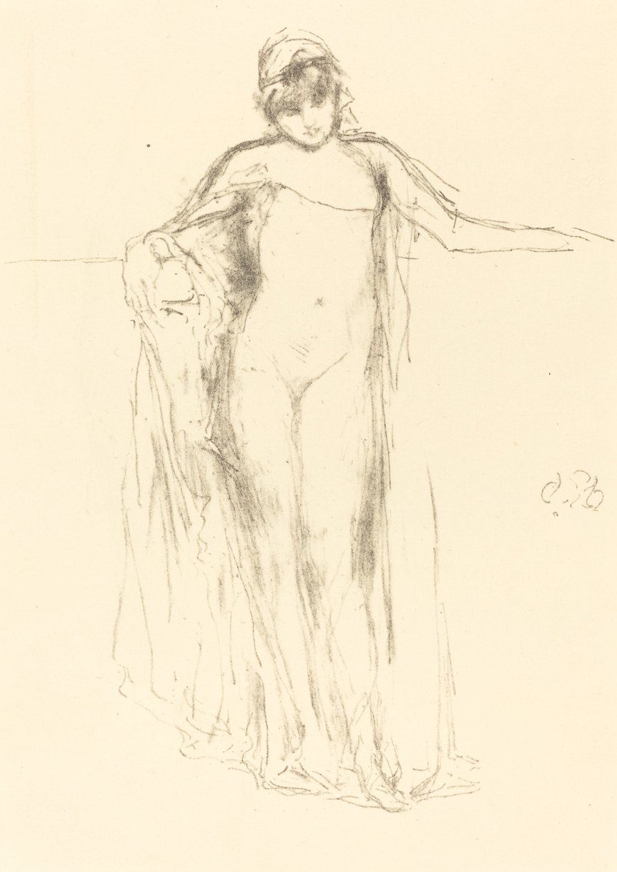 Geklede Model, Staand door James Abbott McNeill Whistler
