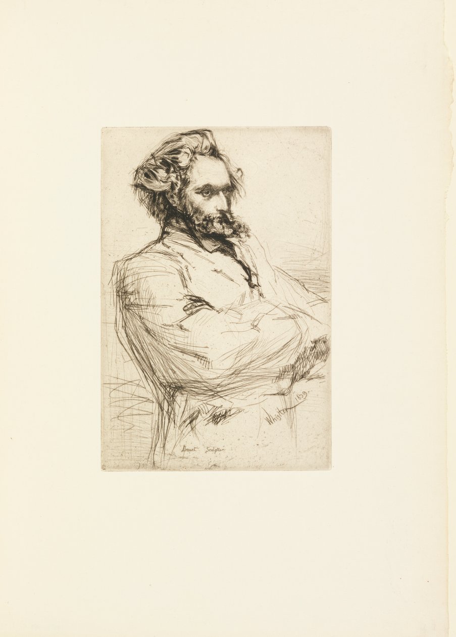 Drouet door James Abbott McNeill Whistler