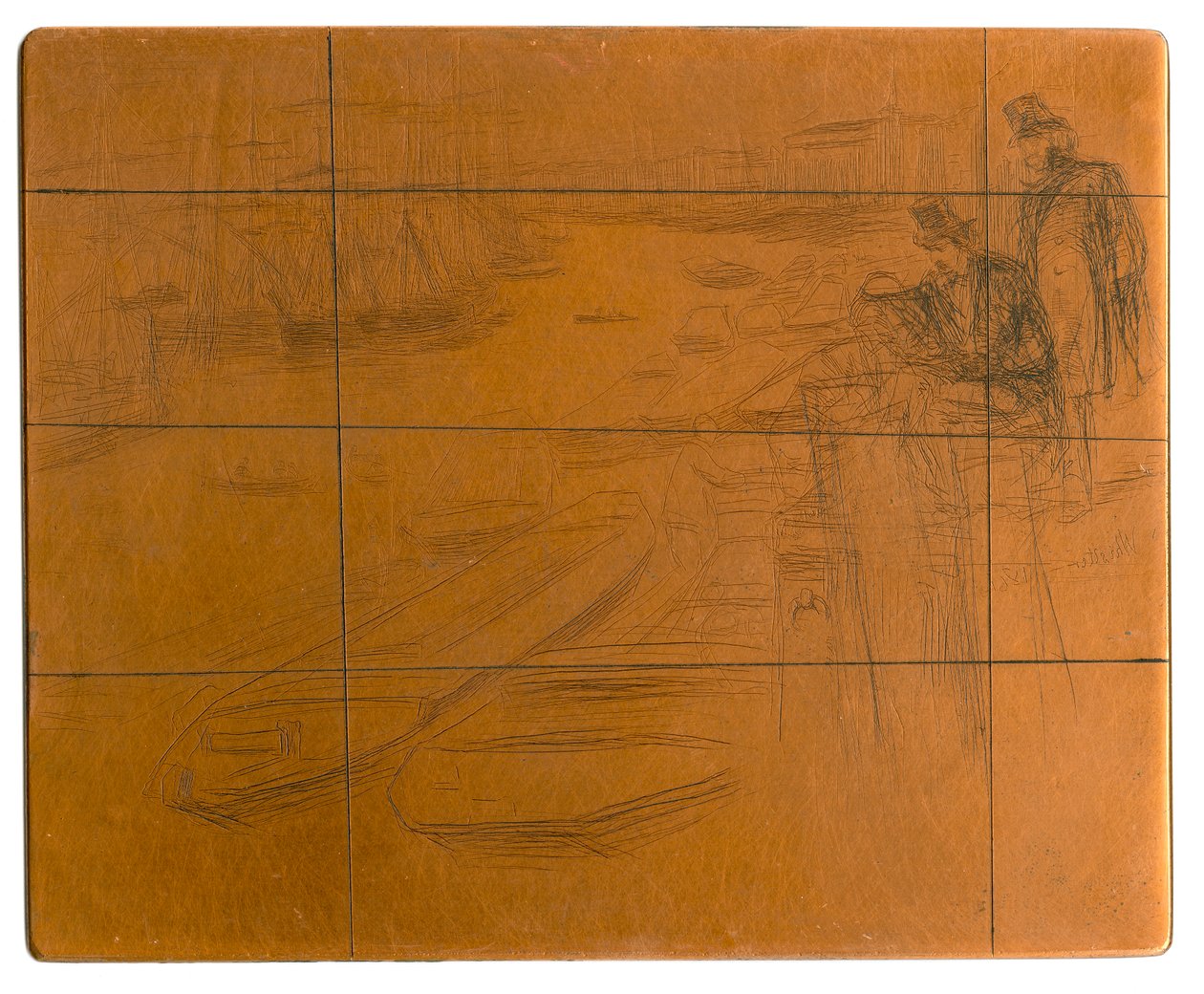 Etsplaat: De kleine vijver door James Abbott McNeill Whistler