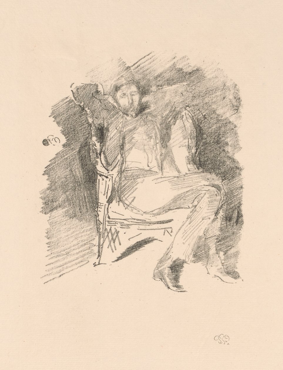 Brandend licht: Joseph Pennell, nr. 1 door James McNeill Whistler