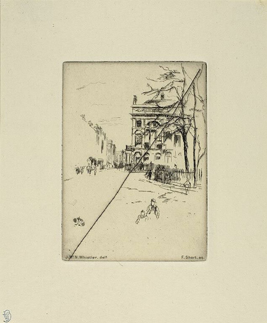 Fitzroyplein door James McNeill Whistler