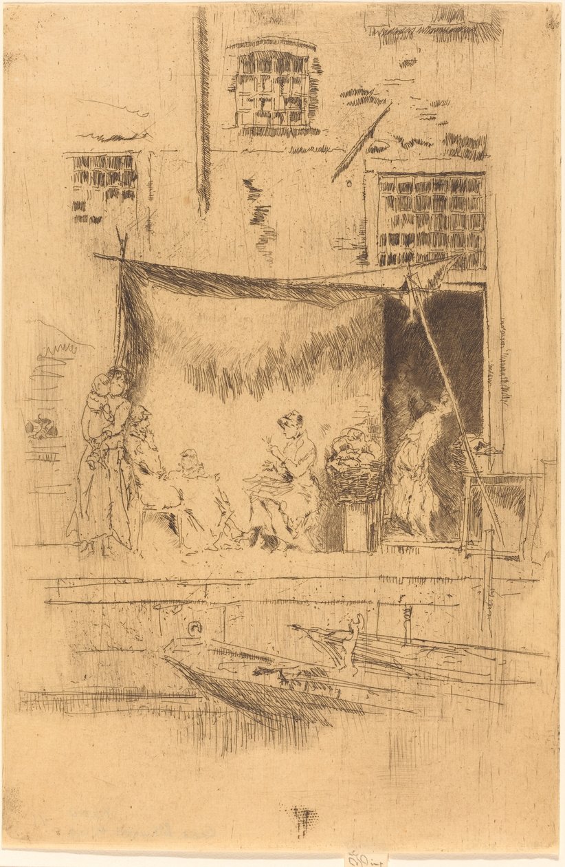 Fruitkraam door James Abbott McNeill Whistler