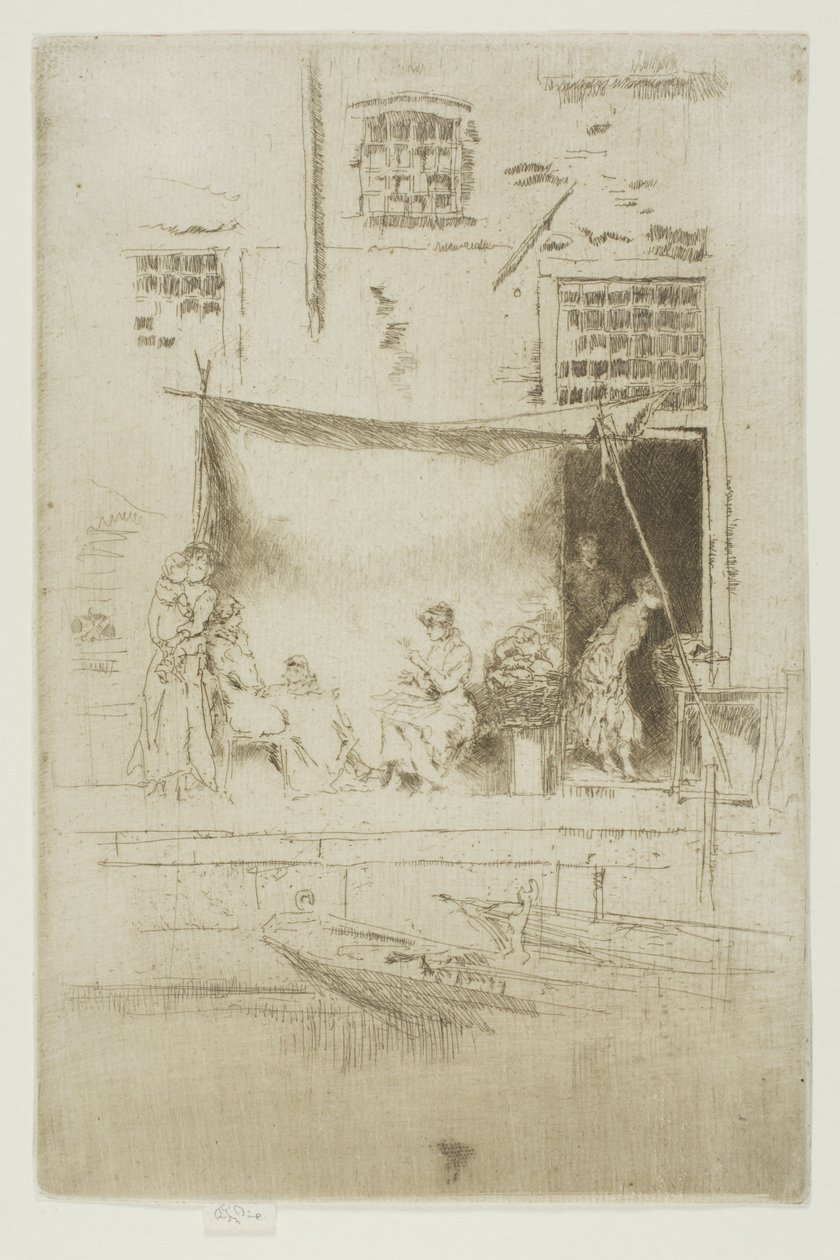 Fruitkraam door James Abbott McNeill Whistler