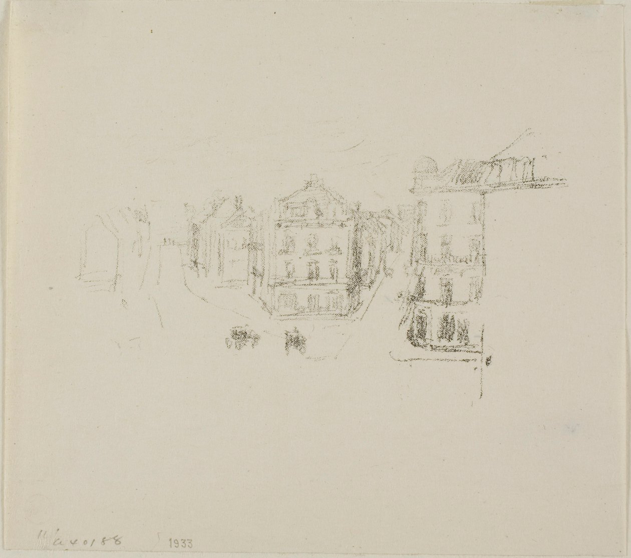 Grand Rue, Dieppe door James McNeill Whistler