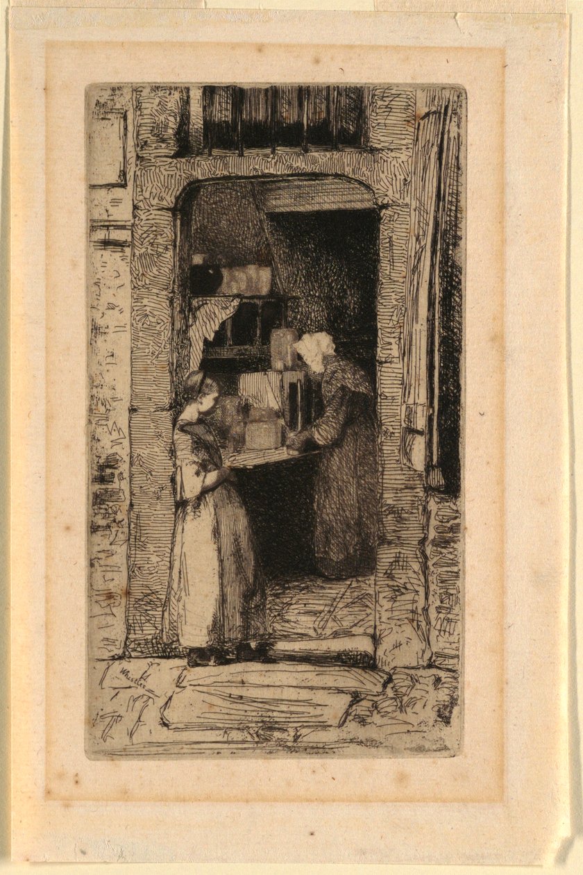 De mosterdverkoopster door James Abbott McNeill Whistler