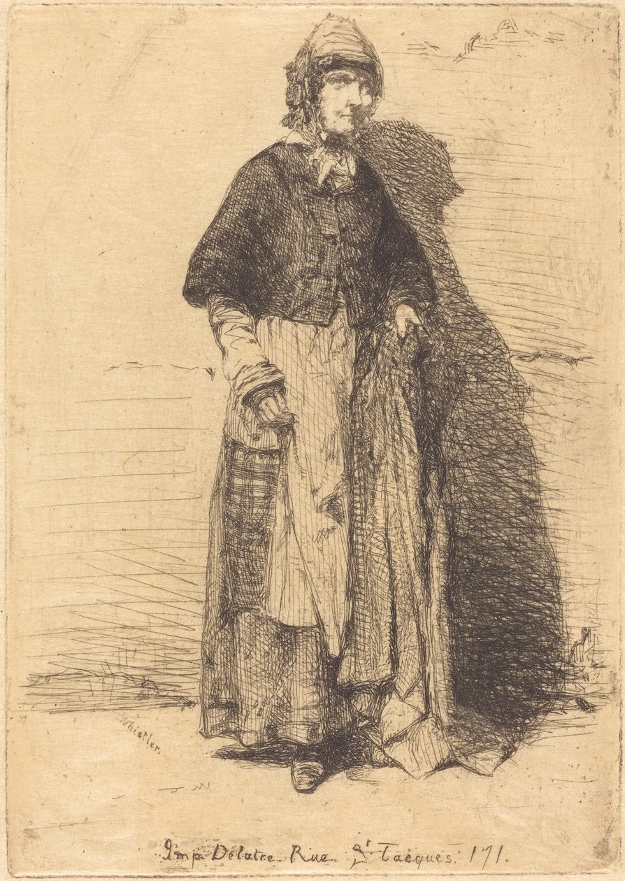 La Mère Gérard door James Abbott McNeill Whistler