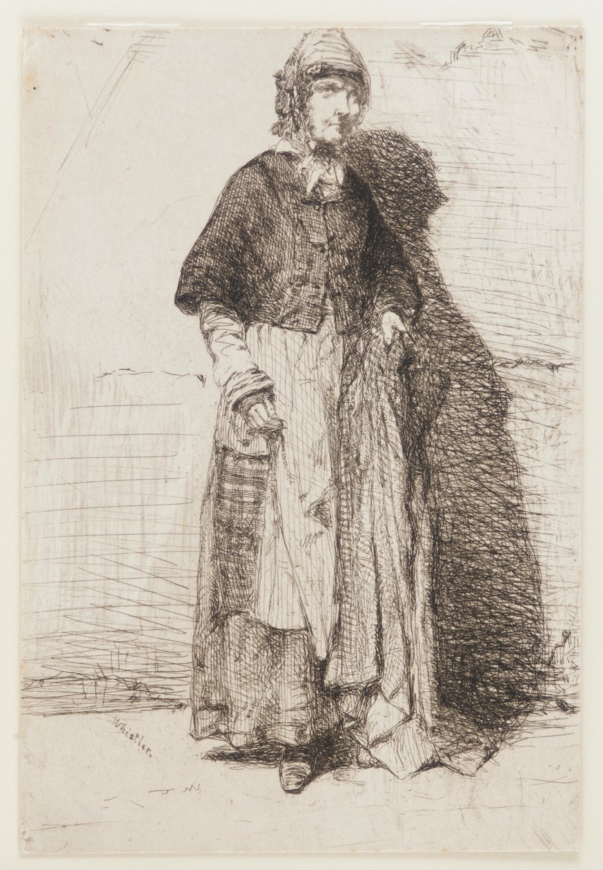 La Mère Gérard door James Abbott McNeill Whistler