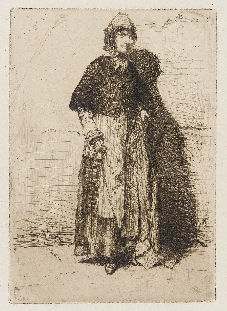 La Mère Gérard door James Abbott McNeill Whistler